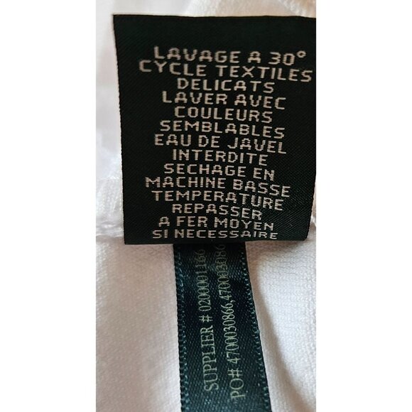 Lauren Ralph Lauren Woman Size 10 White Straight leg Denim Jeans Classic Preppy - Picture 7 of 7